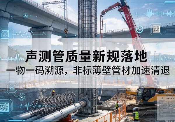郸城声测管质量新规落地，一物一码溯源，非标薄壁管材加速清退